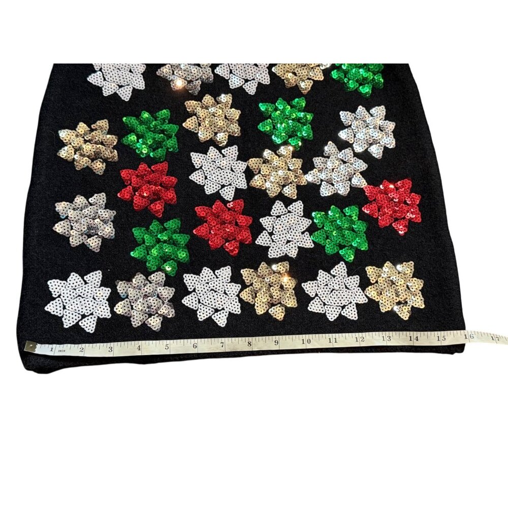 Set of 2 Holiday Knit Mini Skirt Ugly Christmas Sweater Skirts Forever 21 XS - Picture 8 of 10